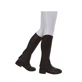 Dublin Childrens Stretch Fit Half Chaps - Brown