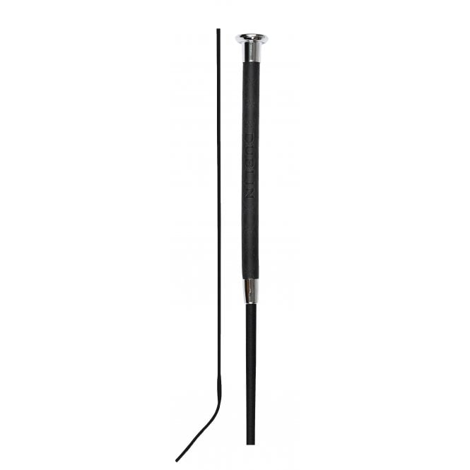 Dublin  Fancy Stitch Leather Dressage Whip 110cm