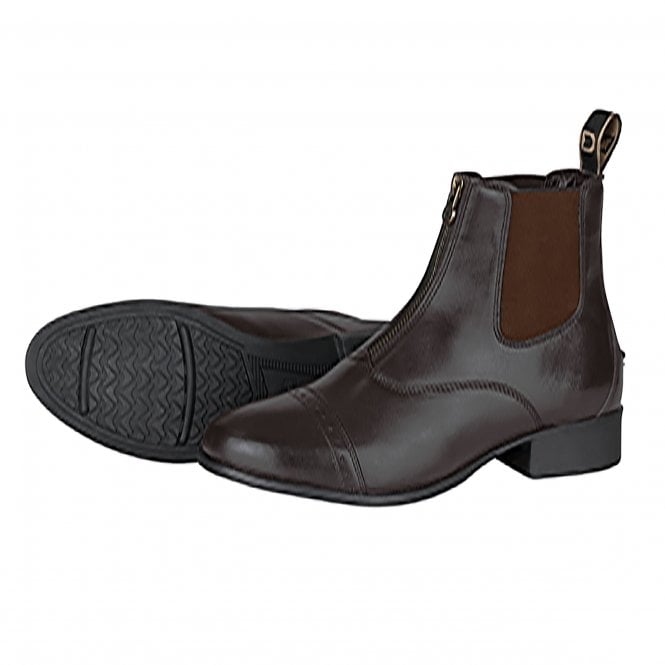 Dublin  Foundation II Adults Zip Paddock Boots - Brown
