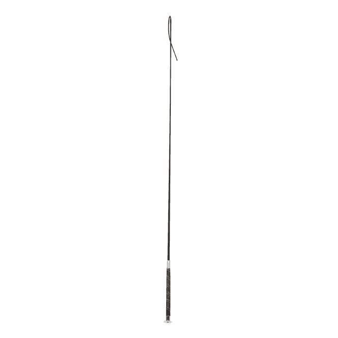 Dublin  Leather Touch Dressage Whip 110cm - Black
