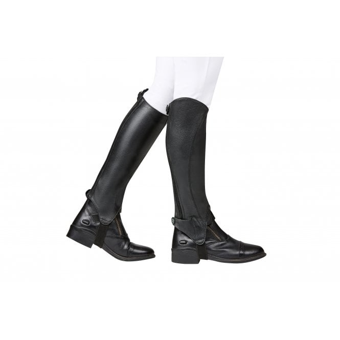 Dublin  Opulent Adults Half Chaps - Black