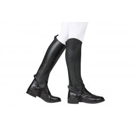 Dublin Opulent Adults Half Chaps - Black