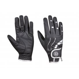 Dublin Pro Everyday Riding Gloves - Black/Silver