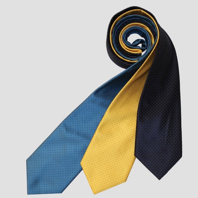 Equetech  Adults Ultra Pin Spot Tie - Cobalt Blue/Navy