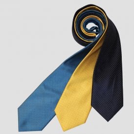 Equetech Adults Ultra Pin Spot Tie - Cobalt Blue/Navy
