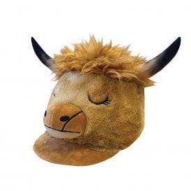 Equetech Childs Heather Highland Cow Hat Silk - Brown