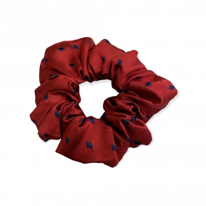 Equetech  Diamond Hair Scrunchie - Red/Navy
