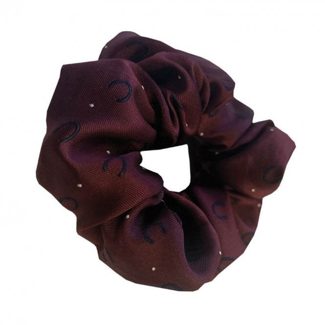 Equetech  Hair Scrunchie Horseshoes - Maroon/Navy/White
