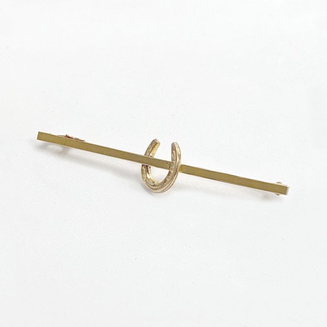 Equetech  Horseshoe Stock Pin - Gold