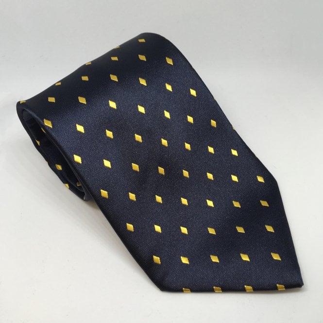 Equetech  Junior Diamond Show Tie - Navy/Gold