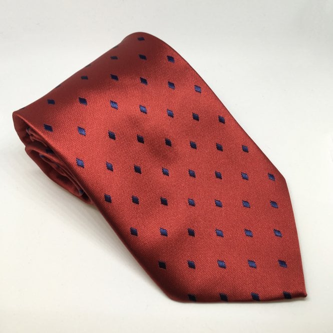Equetech  Junior Diamond Show Tie - Red/Navy