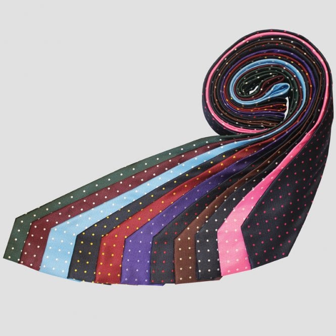Equetech  Junior Polka Dot Show Tie - Brown/Cream