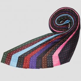 Equetech Junior Polka Dot Show Tie - Brown/Cream