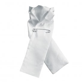 Equetech Ready-Tied Junior Plain Stock - White