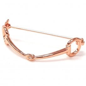 Equetech Snaffle Stock Pin - Rose Gold