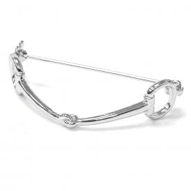 Equetech Snaffle Stock Pin - Silver