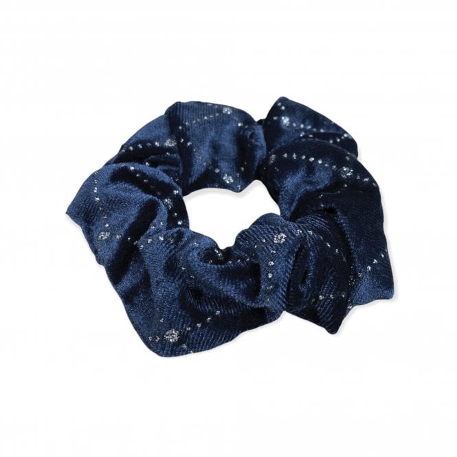 Equetech  Solitaire Velvet Scrunchie - Navy
