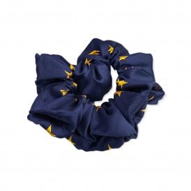 Equetech Stars Scrunchie - Navy/Metalic Gold