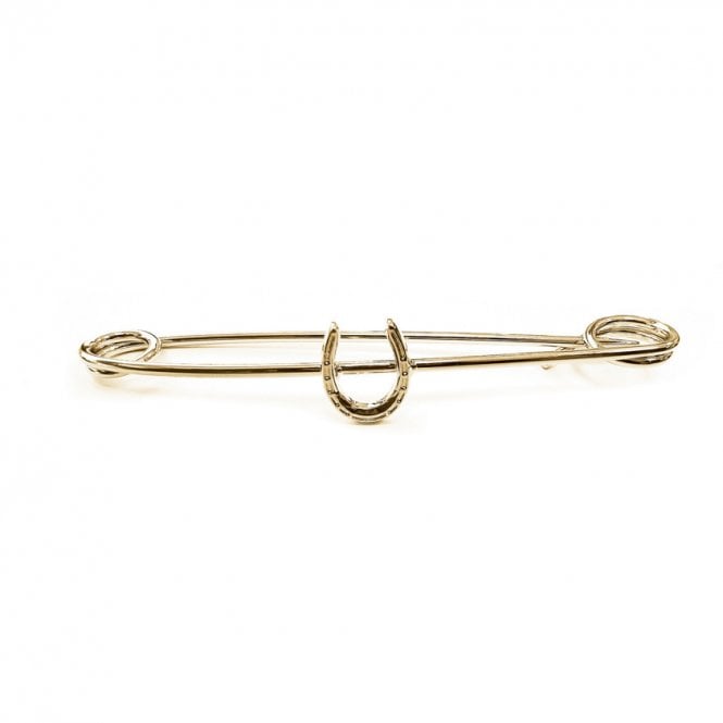 Equetech  Traditional Horseshoe Stock Pin 75mm