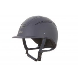 Evoke Elara Classic Peak Riding Hat - Navy/Carbon