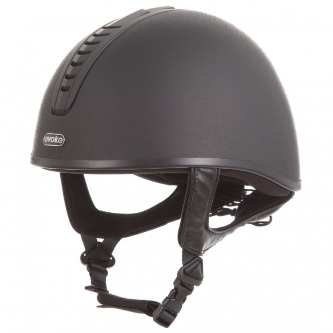 Evoke  Orion JS4K Junior Skull Riding Helmet - Black/Black/Black