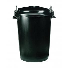 Red Gorilla 100 Litre Black Bin With Clip Lid
