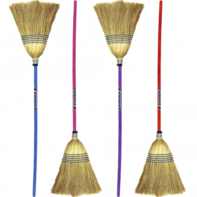 Faulks Red Gorilla Standard Coloured Handle Corn Broom