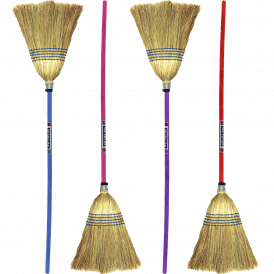 Red Gorilla Standard Coloured Handle Corn Broom