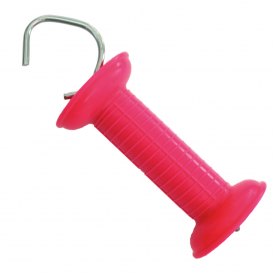 Fenceman Gate Handle With Hook - Pink
