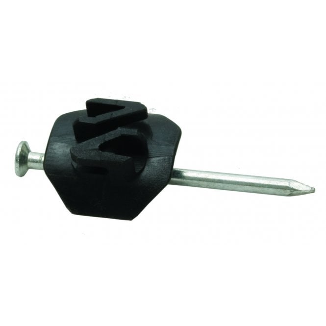 Fenceman  Nail On Electric Fence Insulator - 50 Pack