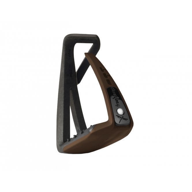 Freejump  Soft Up Lite Stirrups - Black/Chocolate