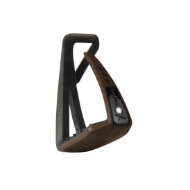Freejump Soft Up Lite Stirrups - Black/Chocolate