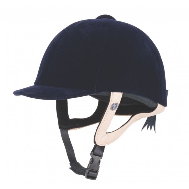 Gatehouse  Jeunesse Velvet Riding Hat - Navy Blue