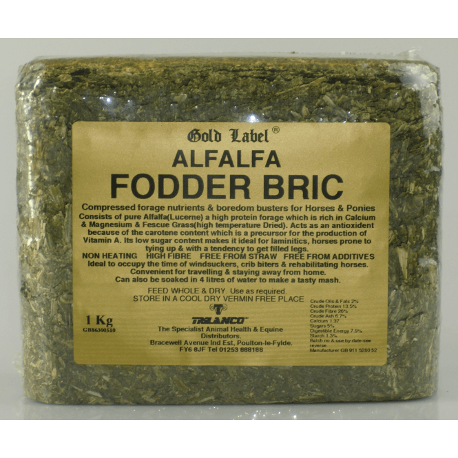 Gold Label  Alfalfa Fodder Bric - 1kg