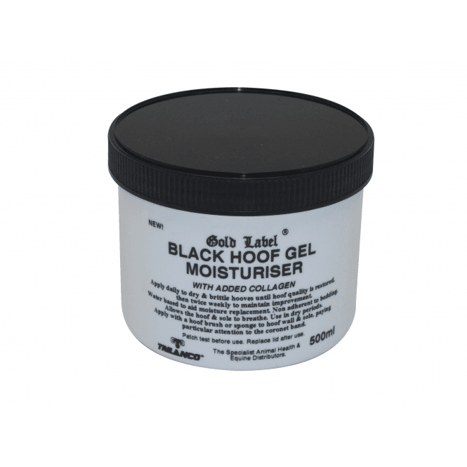 Gold Label  Hoof Gel Moisturiser Black 500ml