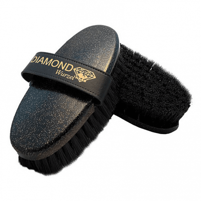 Haas  Diamond Brush - Black Glitter - Irritation Bristles