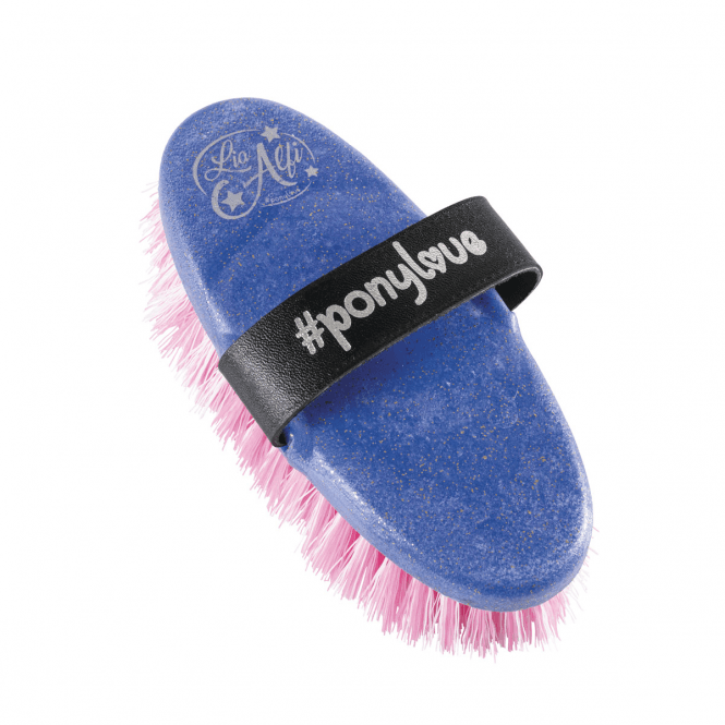 Haas  Ponylove Glitter Brush - Pink/White