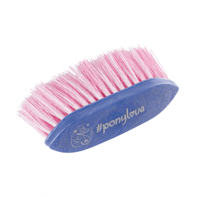 Haas  Ponylove Mane Brush 8cm Bristles - Blue Glitter