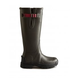 Hunter Womens Balmoral Tec Sole Adjustable 3mm Neoprene Wellington Boots - Dark Slate/Peppercorn