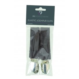 Hy Equestrian Elastic Jodhpur Clips - Brown