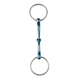 JP Korsteel Blue Steel Jointed Loose Ring Snaffle Bit