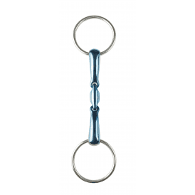 JP Korsteel Blue Steel Oval Link Loose Ring Snaffle Bit