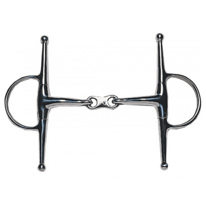 Korsteel JP  Stainless Steel French Link Full Cheek Snaffle Bit