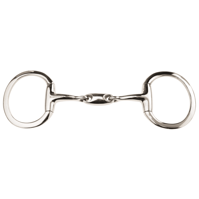 Korsteel JP  Stainless Steel Oval Link Eggbutt Snaffle Bit