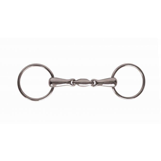 Korsteel JP  Stainless Steel Oval Link Loose Ring Snaffle Bit