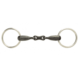 JP Korsteel Sweet Iron French Link Loose Ring Snaffle Bit