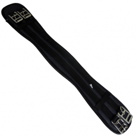 Kincade Anti-Chaffe Shaped Elastic Dressage Girth - Black
