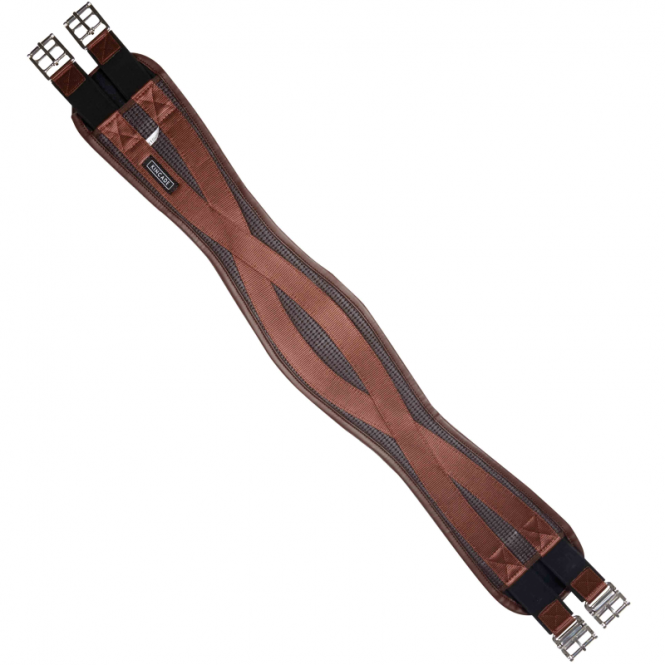 Kincade  Anti-Chaffe Shaped Elastic Girth - Brown