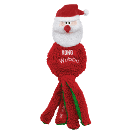 KONG Wubba Flatz Holiday Santa - Large