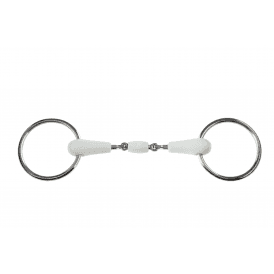 Korsteel Flexi Loose Ring Oval Link Snaffle Bit - Ivory
